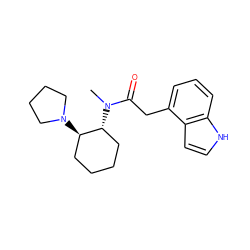 CN(C(=O)Cc1cccc2[nH]ccc12)[C@@H]1CCCC[C@H]1N1CCCC1 ZINC000029396430