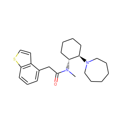 CN(C(=O)Cc1cccc2sccc12)[C@@H]1CCCC[C@H]1N1CCCCCC1 ZINC000027983928