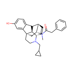 CN(C(=O)Cc1ccccc1)[C@@H]1C[C@@]23CCN(CC4CC4)[C@H]4C=C[C@@H]1C[C@]42Cc1ccc(O)cc13 ZINC000473112988