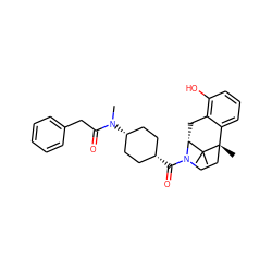 CN(C(=O)Cc1ccccc1)[C@H]1CC[C@@H](C(=O)N2CC[C@@]3(C)c4cccc(O)c4C[C@@H]2C3(C)C)CC1 ZINC001772593008