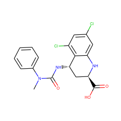 CN(C(=O)N[C@H]1C[C@H](C(=O)O)Nc2cc(Cl)cc(Cl)c21)c1ccccc1 ZINC000013455302