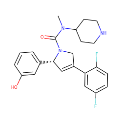 CN(C(=O)N1CC(c2cc(F)ccc2F)=C[C@@H]1c1cccc(O)c1)C1CCNCC1 ZINC000028572292