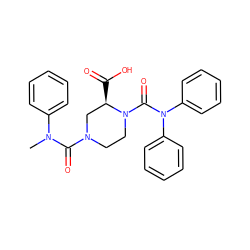 CN(C(=O)N1CCN(C(=O)N(c2ccccc2)c2ccccc2)[C@H](C(=O)O)C1)c1ccccc1 ZINC000026164751