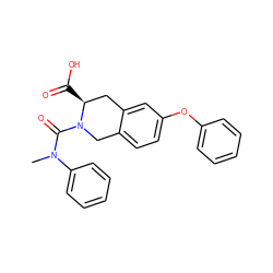 CN(C(=O)N1Cc2ccc(Oc3ccccc3)cc2C[C@@H]1C(=O)O)c1ccccc1 ZINC000013731584