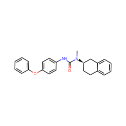 CN(C(=O)Nc1ccc(Oc2ccccc2)cc1)[C@@H]1CCc2ccccc2C1 ZINC000013863351