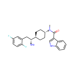 CN(C(=O)c1c[nH]c2ccccc12)[C@H]1CC[C@H]([C@H](N)Cc2cc(F)ccc2F)CC1 ZINC000254019057