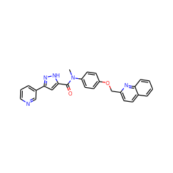 CN(C(=O)c1cc(-c2cccnc2)n[nH]1)c1ccc(OCc2ccc3ccccc3n2)cc1 ZINC000096911642