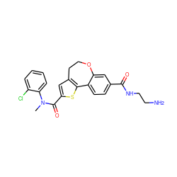 CN(C(=O)c1cc2c(s1)-c1ccc(C(=O)NCCN)cc1OCC2)c1ccccc1Cl ZINC000073389247