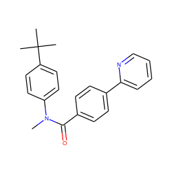 CN(C(=O)c1ccc(-c2ccccn2)cc1)c1ccc(C(C)(C)C)cc1 ZINC000028349845