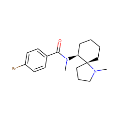 CN(C(=O)c1ccc(Br)cc1)[C@H]1CCCC[C@@]12CCCN2C ZINC000028257000