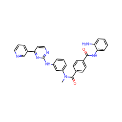 CN(C(=O)c1ccc(C(=O)Nc2ccccc2N)cc1)c1cccc(Nc2nccc(-c3cccnc3)n2)c1 ZINC000040405792