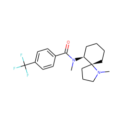 CN(C(=O)c1ccc(C(F)(F)F)cc1)[C@H]1CCCC[C@@]12CCCN2C ZINC000028255362