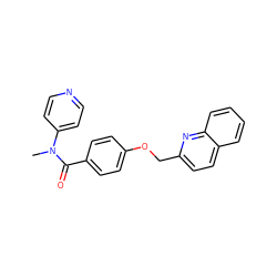 CN(C(=O)c1ccc(OCc2ccc3ccccc3n2)cc1)c1ccncc1 ZINC000096914923