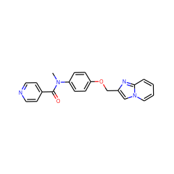 CN(C(=O)c1ccncc1)c1ccc(OCc2cn3ccccc3n2)cc1 ZINC000096911645