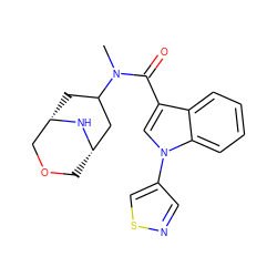 CN(C(=O)c1cn(-c2cnsc2)c2ccccc12)C1C[C@H]2COC[C@@H](C1)N2 ZINC001772607232