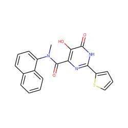 CN(C(=O)c1nc(-c2cccs2)[nH]c(=O)c1O)c1cccc2ccccc12 ZINC000028820259