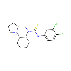 CN(C(=S)Nc1ccc(Cl)c(Cl)c1)[C@@H]1CCCC[C@@H]1N1CCCC1 ZINC000006010246