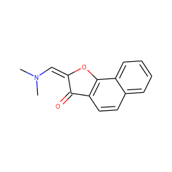 CN(C)/C=C1/Oc2c(ccc3ccccc23)C1=O ZINC000012407971