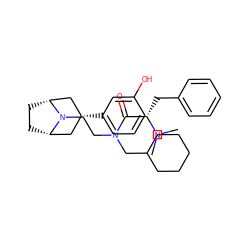 CN(C)[C@@H](Cc1ccccc1)C(=O)N(CCN1[C@H]2CC[C@@H]1C[C@H](c1cccc(O)c1)C2)CC1CCCCC1 ZINC000117298036