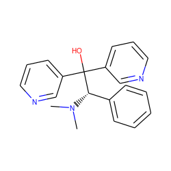 CN(C)[C@@H](c1ccccc1)C(O)(c1cccnc1)c1cccnc1 ZINC000035978340