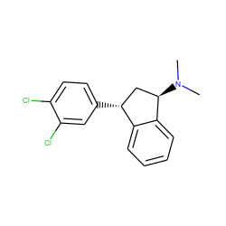 CN(C)[C@@H]1C[C@@H](c2ccc(Cl)c(Cl)c2)c2ccccc21 ZINC000013835780