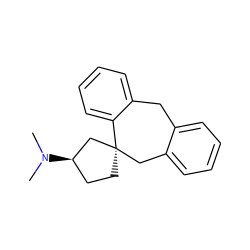 CN(C)[C@@H]1CC[C@]2(Cc3ccccc3Cc3ccccc32)C1 ZINC000043202519