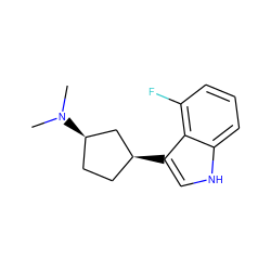 CN(C)[C@@H]1CC[C@H](c2c[nH]c3cccc(F)c23)C1 ZINC000064393092