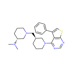 CN(C)[C@@H]1CCCN(C[C@@H]2CCCN(c3ncnc4scc(-c5ccccc5)c34)C2)C1 ZINC000146546713