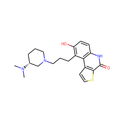 CN(C)[C@@H]1CCCN(CCCc2c(O)ccc3[nH]c(=O)c4sccc4c23)C1 ZINC000165146889