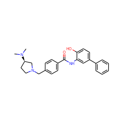 CN(C)[C@@H]1CCN(Cc2ccc(C(=O)Nc3cc(-c4ccccc4)ccc3O)cc2)C1 ZINC000141408965