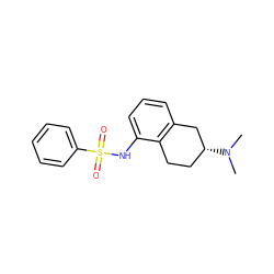 CN(C)[C@@H]1CCc2c(cccc2NS(=O)(=O)c2ccccc2)C1 ZINC000028966985