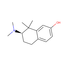 CN(C)[C@@H]1CCc2ccc(O)cc2C1(C)C ZINC000013583880