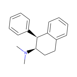 CN(C)[C@@H]1CCc2ccccc2[C@@H]1c1ccccc1 ZINC000013557295