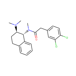 CN(C)[C@@H]1CCc2ccccc2[C@H]1N(C)C(=O)Cc1ccc(Cl)c(Cl)c1 ZINC000029546154