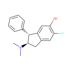 CN(C)[C@@H]1Cc2cc(F)c(O)cc2[C@H]1c1ccccc1 ZINC000013642484