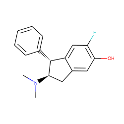 CN(C)[C@@H]1Cc2cc(O)c(F)cc2[C@H]1c1ccccc1 ZINC000013642471