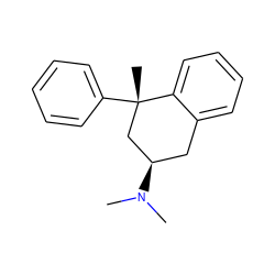 CN(C)[C@@H]1Cc2ccccc2[C@@](C)(c2ccccc2)C1 ZINC000013557308