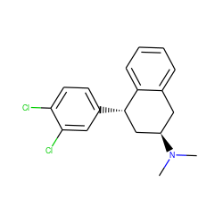 CN(C)[C@@H]1Cc2ccccc2[C@@H](c2ccc(Cl)c(Cl)c2)C1 ZINC000066103119