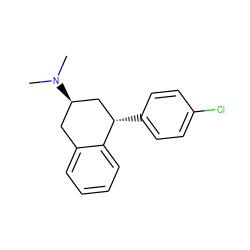 CN(C)[C@@H]1Cc2ccccc2[C@@H](c2ccc(Cl)cc2)C1 ZINC000013557321