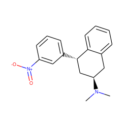 CN(C)[C@@H]1Cc2ccccc2[C@@H](c2cccc([N+](=O)[O-])c2)C1 ZINC000139457349