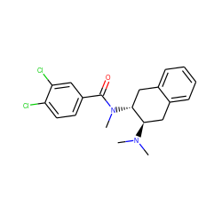 CN(C)[C@@H]1Cc2ccccc2C[C@H]1N(C)C(=O)c1ccc(Cl)c(Cl)c1 ZINC000029548276