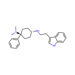 CN(C)[C@]1(c2ccccc2)CC[C@@H](NCCc2c[nH]c3ccccc23)CC1 ZINC000299827394