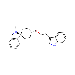 CN(C)[C@]1(c2ccccc2)CC[C@@H](OCCc2c[nH]c3ccccc23)CC1 ZINC000299831360