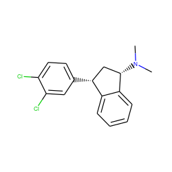 CN(C)[C@H]1C[C@@H](c2ccc(Cl)c(Cl)c2)c2ccccc21 ZINC000013835793