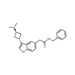 CN(C)[C@H]1C[C@H](c2c[nH]c3ccc(CC(=O)NCc4ccccc4)cc32)C1 ZINC000253839110