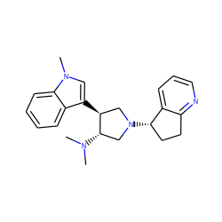 CN(C)[C@H]1CN([C@H]2CCc3ncccc32)C[C@@H]1c1cn(C)c2ccccc12 ZINC001772598678