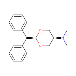 CN(C)[C@H]1CO[C@@H](C(c2ccccc2)c2ccccc2)OC1 ZINC000103292315