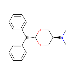 CN(C)[C@H]1CO[C@H](C(c2ccccc2)c2ccccc2)OC1 ZINC000103292318