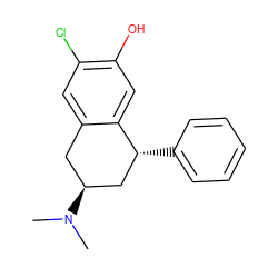 CN(C)[C@H]1Cc2cc(Cl)c(O)cc2[C@H](c2ccccc2)C1 ZINC000005599759