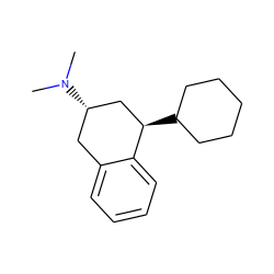 CN(C)[C@H]1Cc2ccccc2[C@H](C2CCCCC2)C1 ZINC000113502184